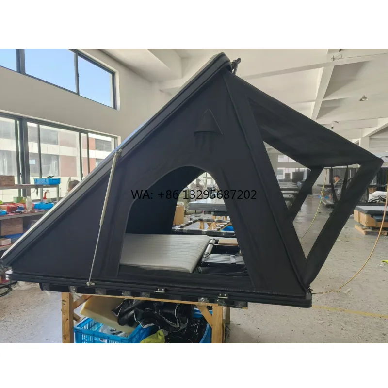 

Quick Open Aluminum Hard Shell Roof Top Tent for Car Waterproof Travelling Camping Rooftop Tent with Free Ladder