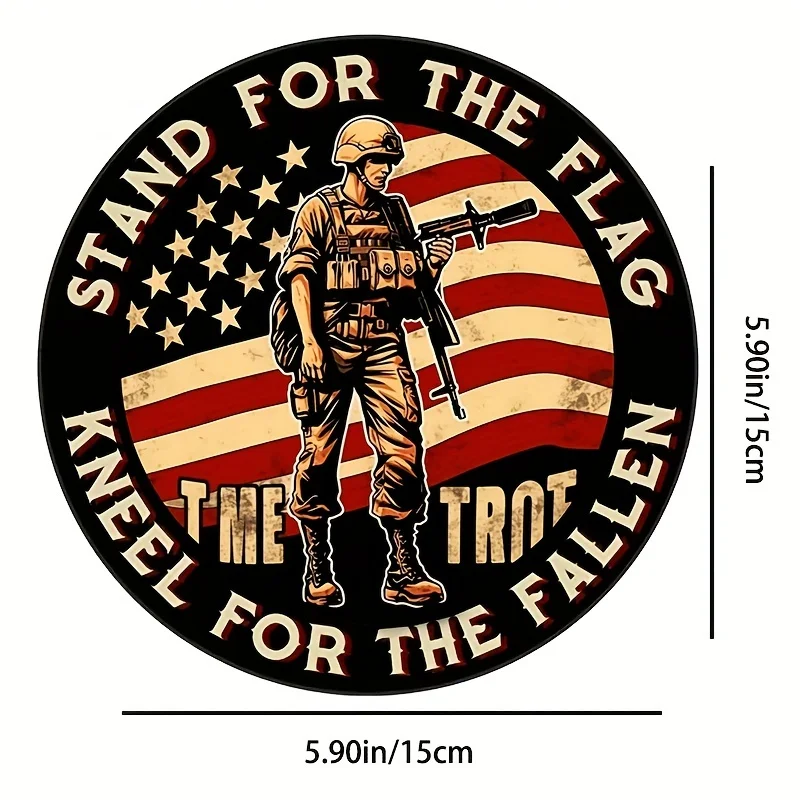 Tribute To Military Pattern Car Sticker Waterproof Computer Sticker Used For Car Or Motorcycle Decorative Sticker