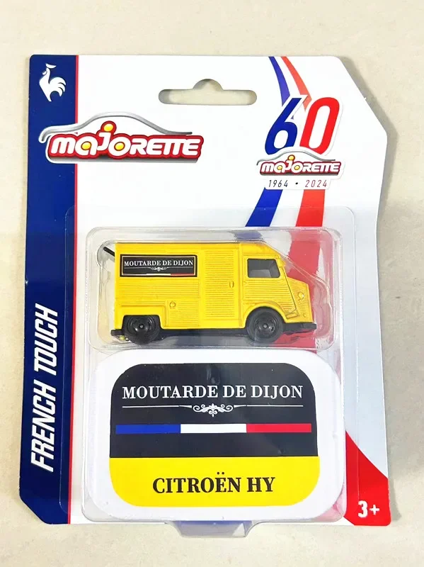 Majorette 1/64 French touch 60th anniversary VW T1 CITROEN 2CV  Diecast Model Car Kids Toys Gift