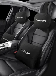 Chamois Leather Soft Plush Car Neck Headrest Universal Vehicle Backrest Pillow for QASHQAI J10 J11 J12 Auto Accessories