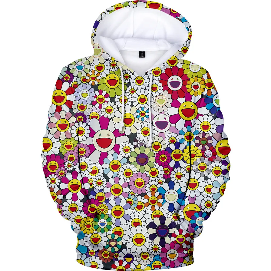 

New Sunflower 3D Hoodies Men Women Long Sleeve Hoodies Sweatshirts Oversized Harajuku Pullover Woman Clothing