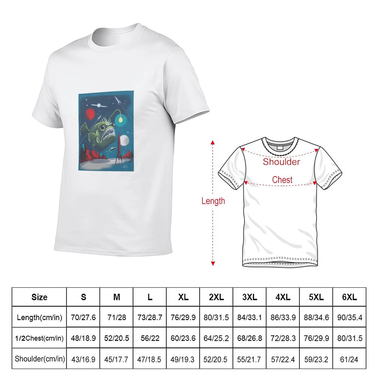 New Spacescape T-Shirt sports fan t-shirts korean fashion Aesthetic clothing mens vintage t shirts