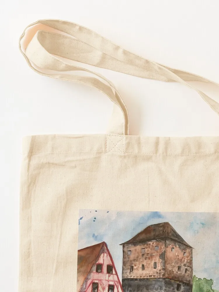 حقيبة يد من Nürnberg حقيبة تسوق قماشية محمولة حقيبة تسوق جامعية للمتسوقين قماش نسائي