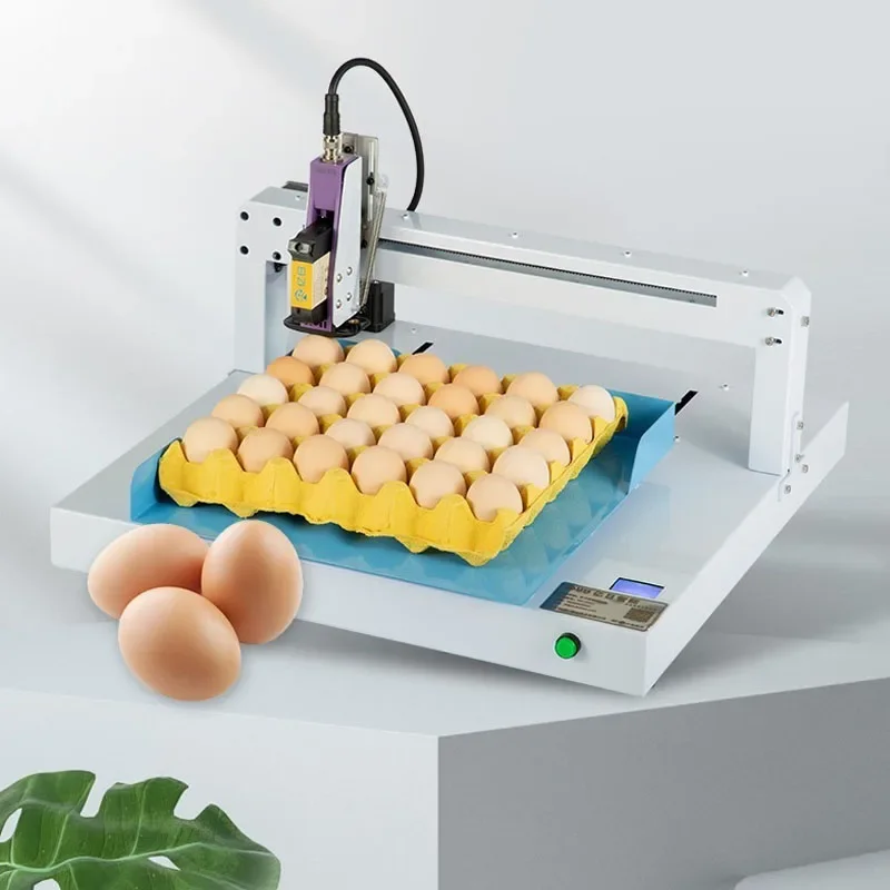 

Egg Inkjet Printer Printing Device For QR Barcode Variable Date Expiry Date Number Logo Hen Duck Pigeon Eggs Marking Equipment