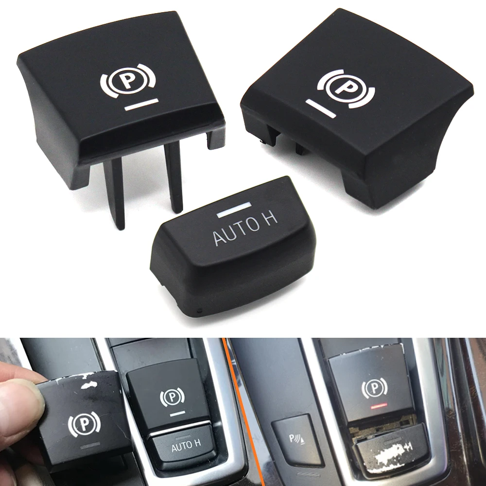 Electronic Handbrake Parking Brake Switch Auto P Button Cover For BMW 5 6 7 X3 X4 X5 X6 F Series F01 F02 F10 F12 F15 F16 F25 F26