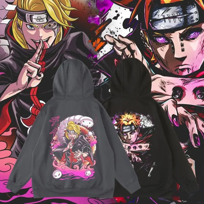 

Anime Naruto Shinodara Payne Cartoon Periphery Hooded Loose Pullover Autumn and Winter Men's and Women's Sweaters
