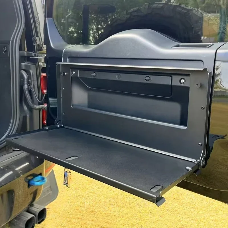 Car Tailgate Table Rear Door Foldable Shelf Cargo Luggage Storage Rack Fit for 2020-2024 Defender 90 110 130 L663
