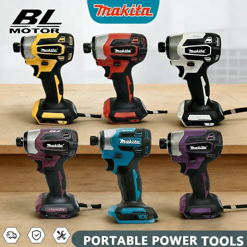 

Makita DTD173 Cordless Rechargeable 180 N·M Impact Driver Brushless Wood Bolt T-Mode Electric Drill Power Tools For 18V Battery