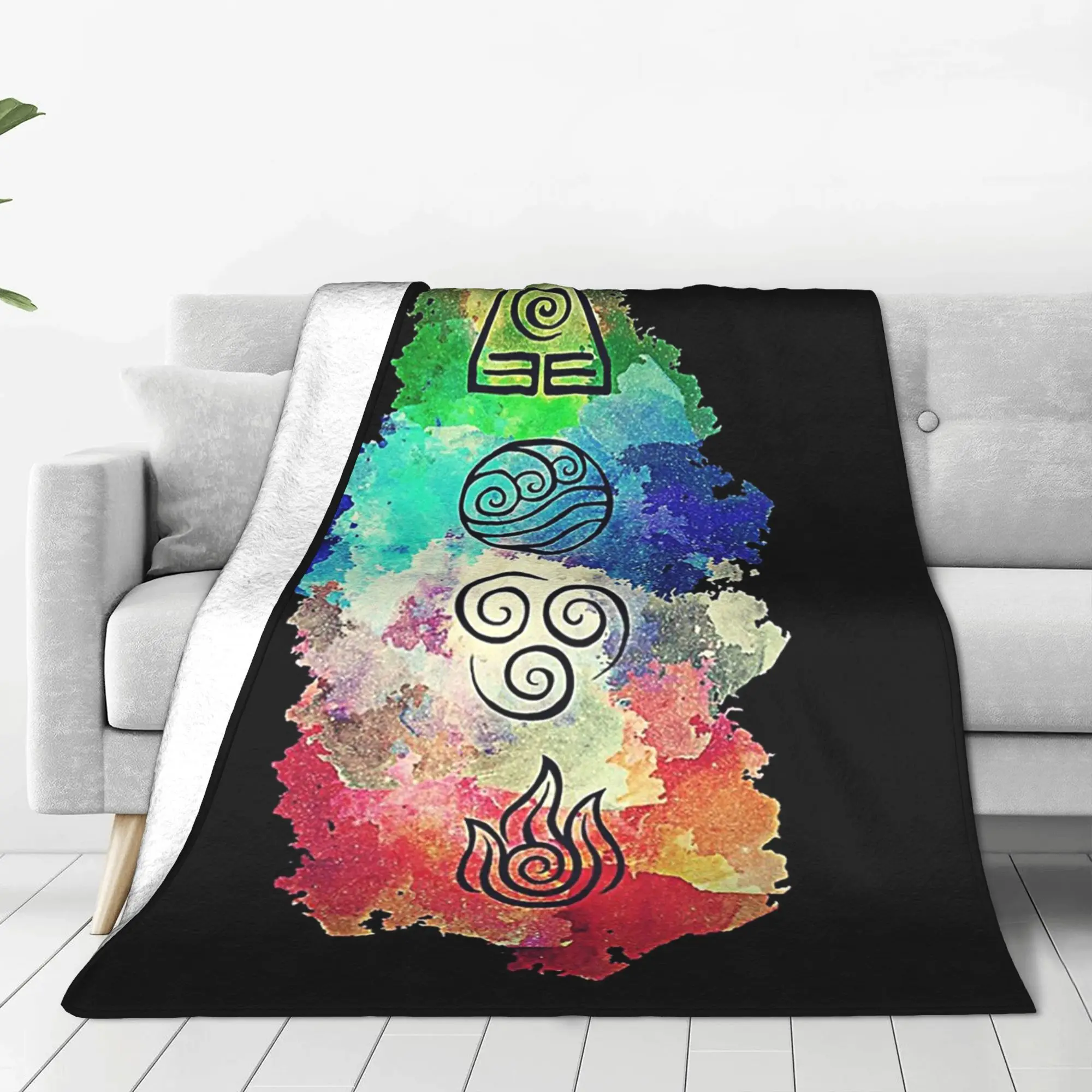 

Avatar the Last Airbender Blanket Warm Flannel Sofa Throw Blanket for Couch Bedding Travel Throws Bedspread Quilt