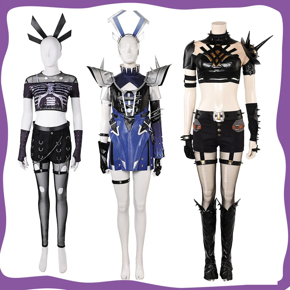 

2025 Game Rivals Magik Cosplay Costume Women Fantasy Roleplay Clothes Headwear Outfits Disguise Halloween Carnival Party Suit