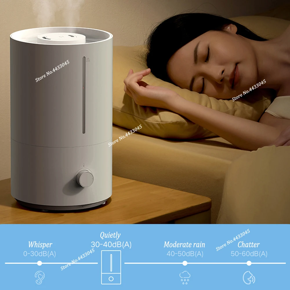 2022 New Xiaomi Mijia Humidifier 2 4L Water Tank air humidifiers XIAOMI Humidifier Mute For Office Home Bedroom Humidification