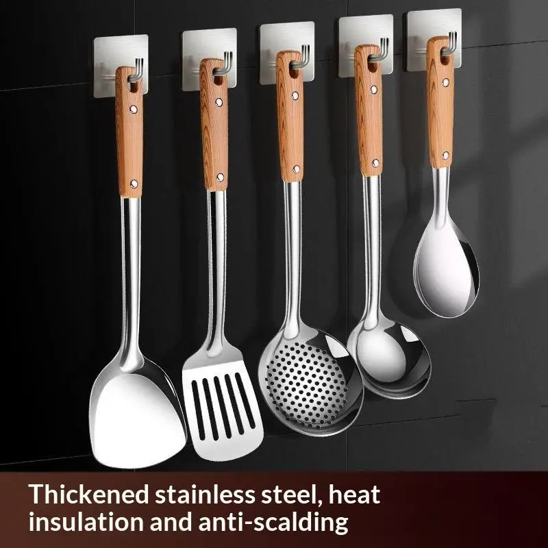 Stainless Steel Non Stick Kitchen Utensil Set 1 4 5 Pcs Eco Friendly Cooking Gadgets for Modern Kitchen