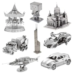 3D Metall Puzzle Karussell st. isaacs Kathedrale Schmetterling Nautilus Modell Kits montieren Puzzle Geschenk Spielzeug für Kinder