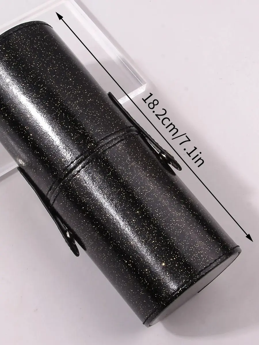 PU Leather Makeup Storage Holder Cosmetic Cup Case Box for Makeup Brush Pen PU Leather Travel Makeup Brushes Holder Storage
