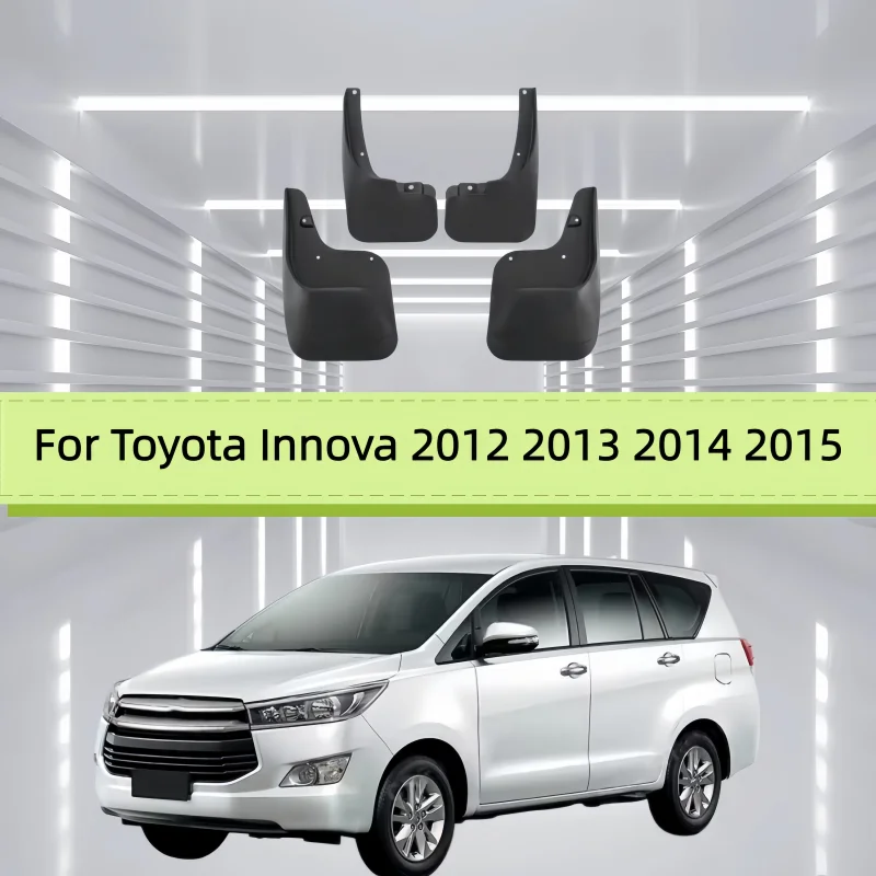 For Toyota Innova 2012 2013 2014 2015 Fender Mudflaps Splash Guards Mudguards Mud Flaps Car Accessories