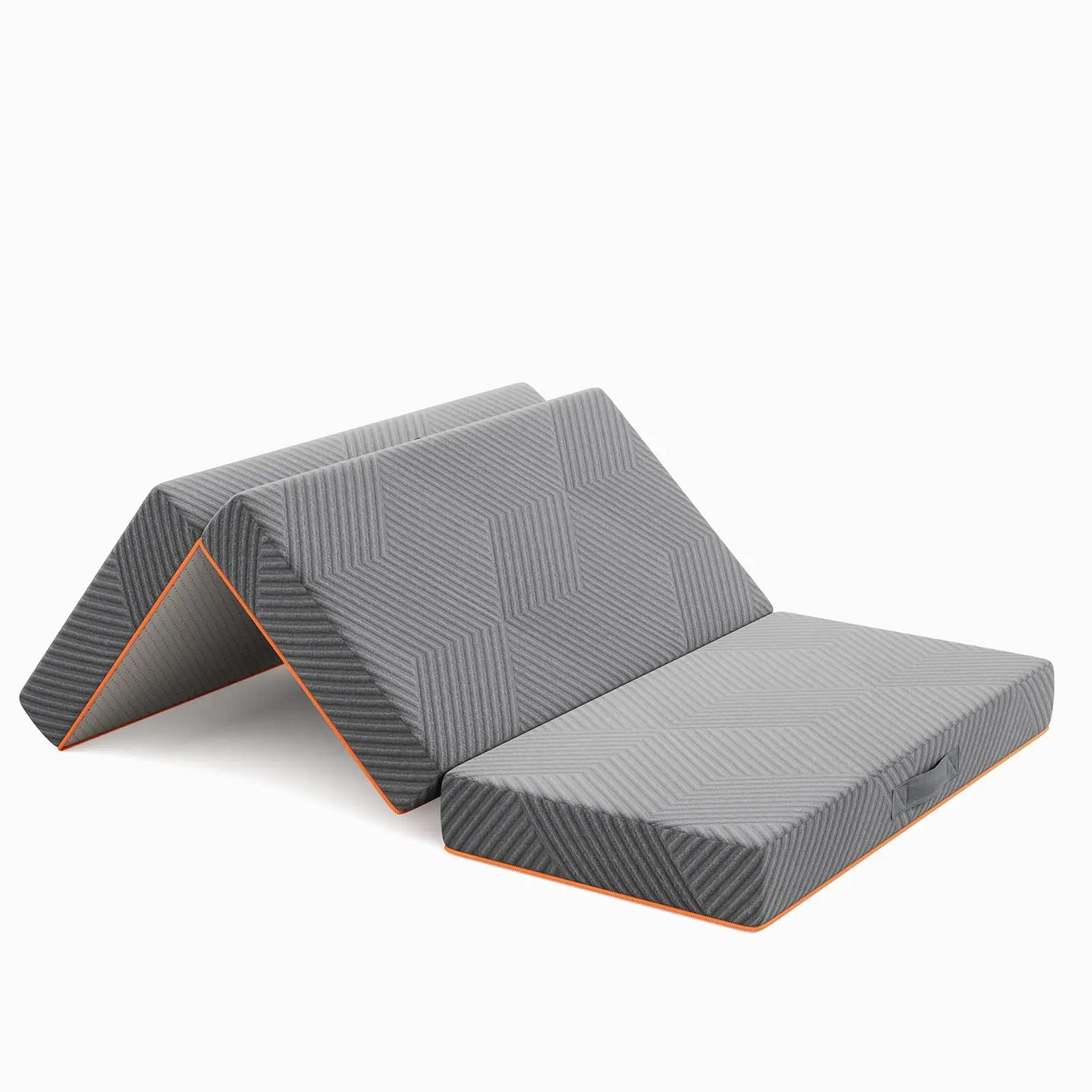 Colchón plegable Vesgantti, colchón plegable de espuma viscoelástica de gel de 15 y 8 CM triple para viajes, camping, cama para invitados