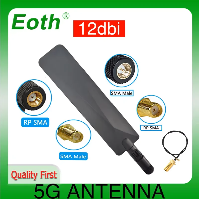

Eoth, 1-2 шт., стандартная антенна, 12 дБи, sma, мужская, wlan, Wi-Fi, рантенна, pbx, iot модуль, маршрутизатор, tp, приемник сигнала связи, антенна с высоким коэффициентом усиления