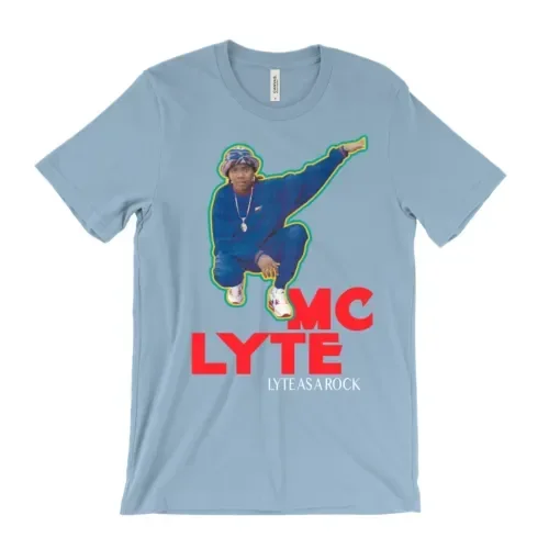 MC Lyte t Shirt - Lyte as a rock - Cold Chillin' Old School Hip Hop 80's long or short sleeves