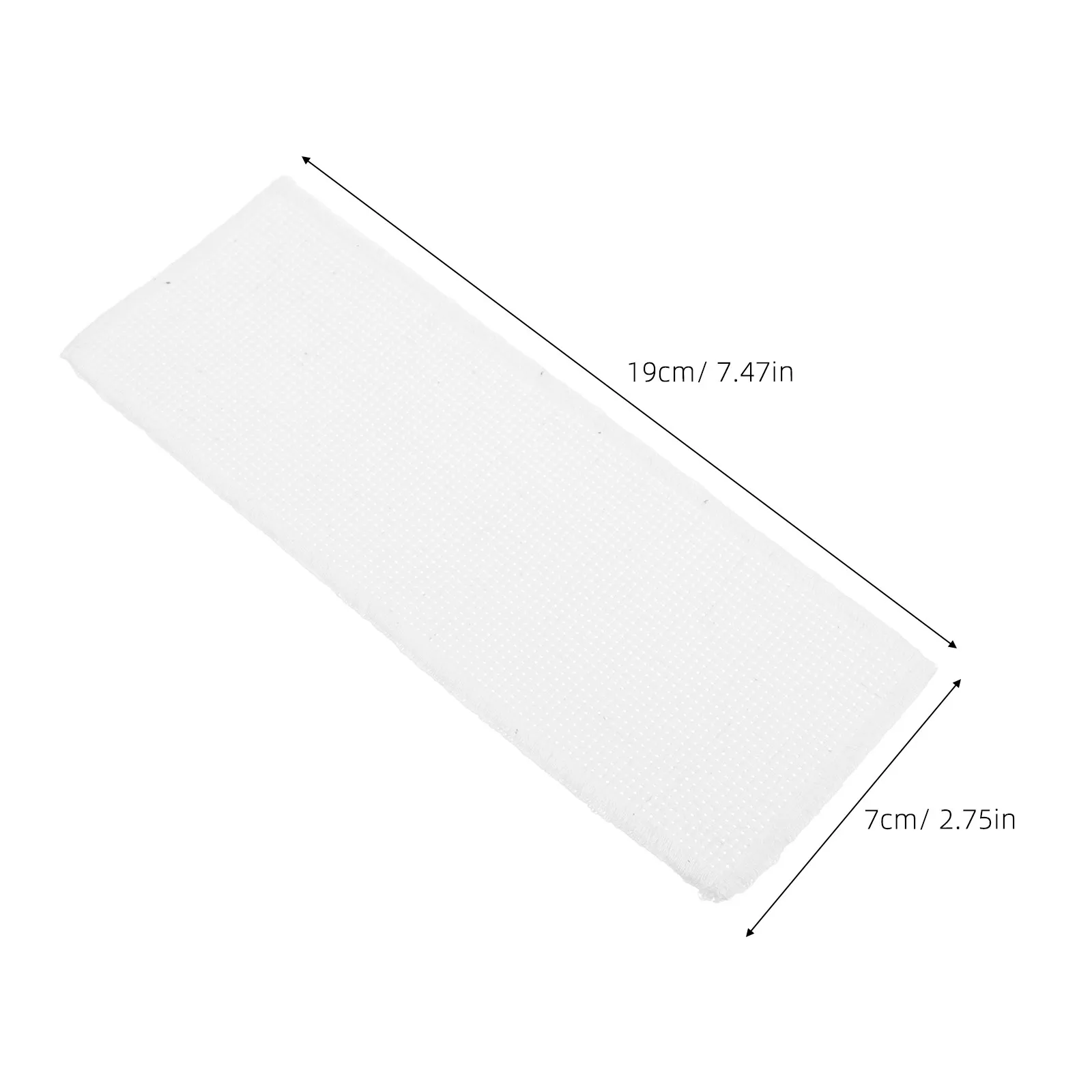 10Pcs Cross Stitch Bookmarks Blank Embroidery Cotton Fabric Lace Edged Rectangle DIY Sewing Bookmarks for Readers 7.5x2.8 Inches