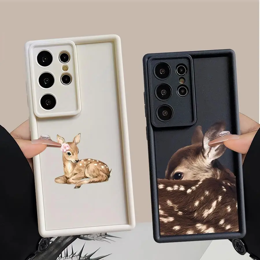 Vintage Brown Deer Design Case for Samsung Galaxy S26 Ultra S23 FE S24 Plus S25 Edge S25 S22 S24Ultra S20FE S21 Phone Cover