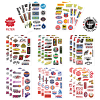 8PCS Creative Racing Car Stickers Aesthetic Motorcycle Phone Car Skateboard Laptop Graffiti Sticker Decal Classic Kids Toy
