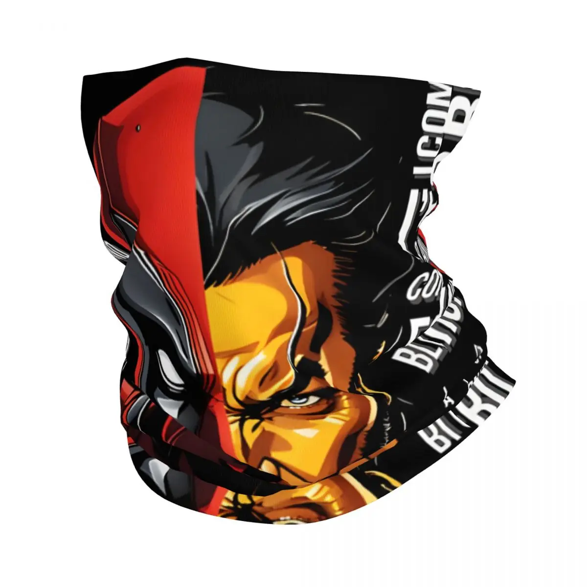 Popular Movies Bandana Neck Gaiter Motorcycle Club Deadpool & Wolverine Face Mask Hiking Unisex Adult Windproof