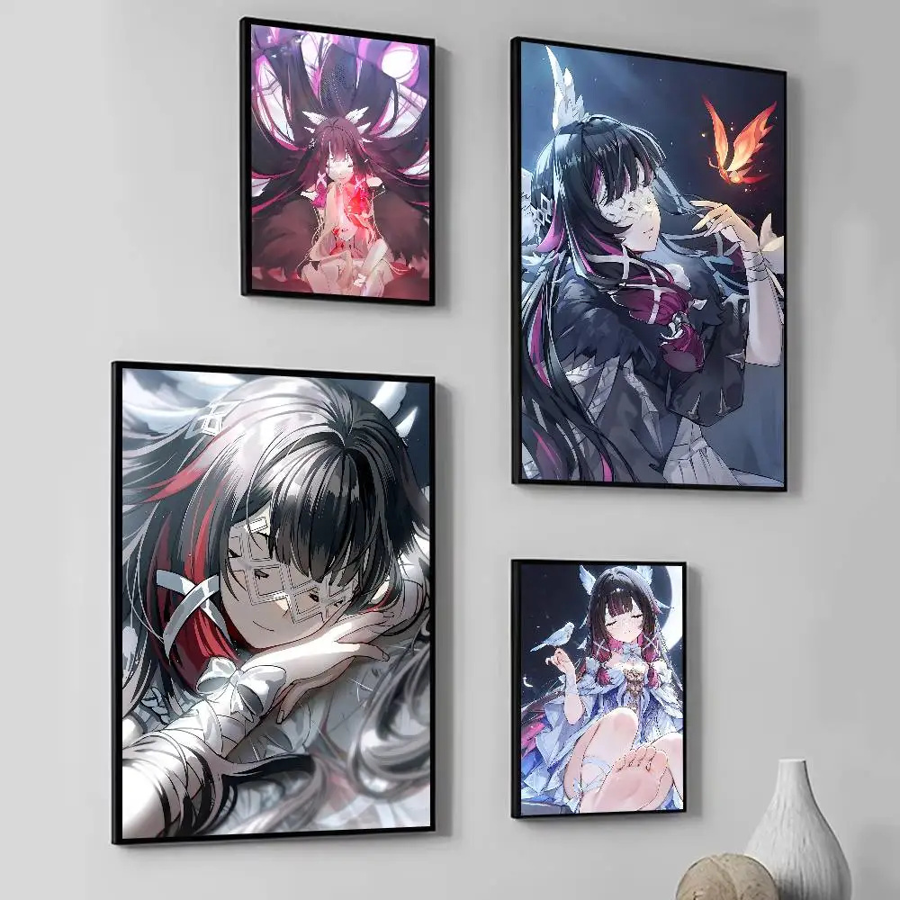 Anime Game Genshin Impact Cute Columbina Damselette Posters HD Print Vintage Wall Art Decor for Home Study Room