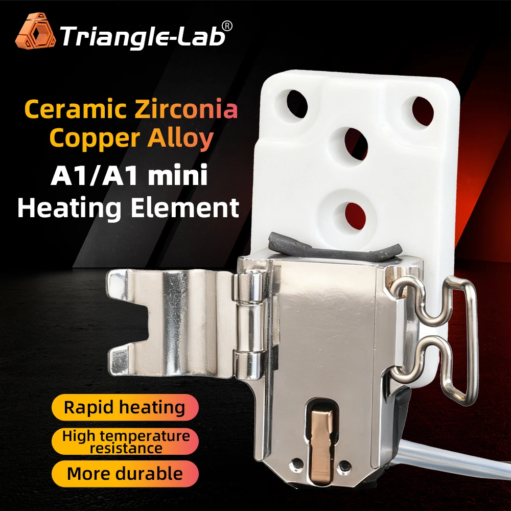 

Trianglelab A1/A1 mini Ceramic Zirconia Copper Alloy Heating Element High temperature resistance for AMS BMCU 370C