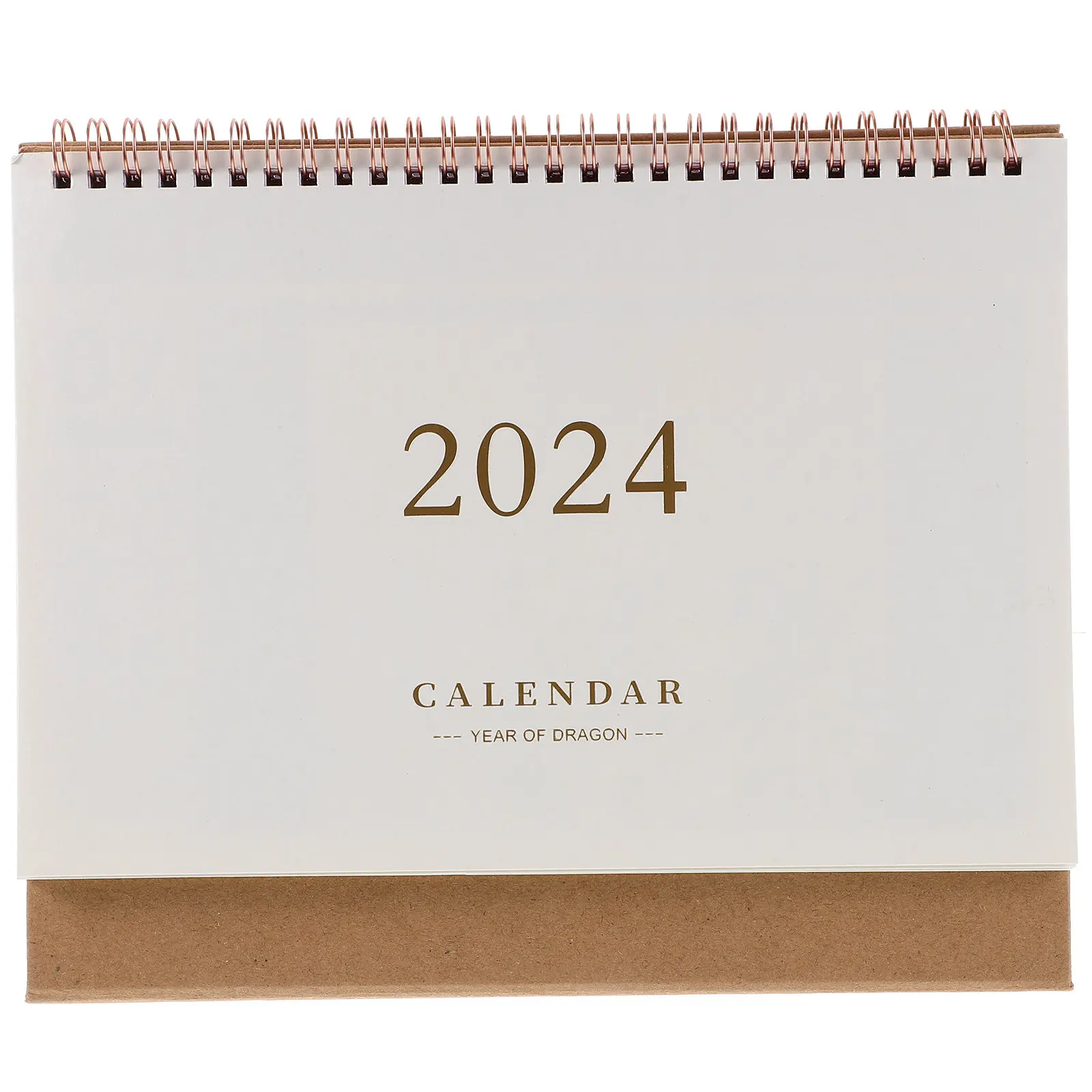 

Desk Block Calendar Small Perpetual Office Golden Desktop Decor Stand up for Tiny