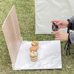 Fondo de fotografía marmoleado de 40cm, productos de fotografía, Fondo de fotografía de joyería, Fondo de comida impermeable, tablero de fondo de estudio fotográfico