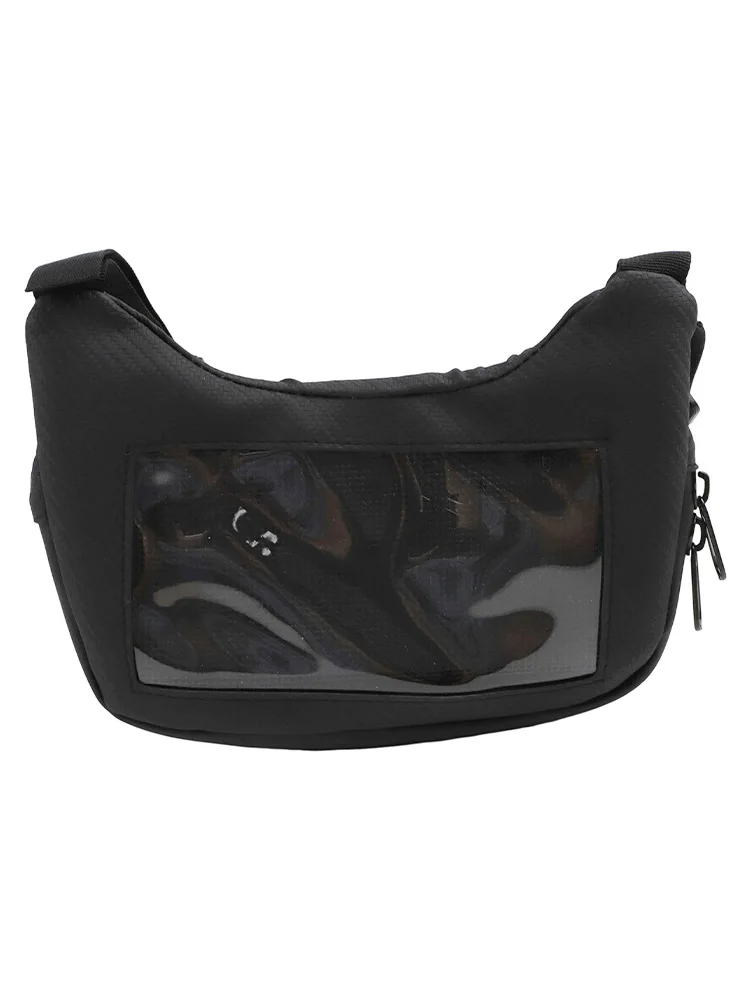 

Large Capacity Waist Travel Bag Front Storage Bag 8 * 16CM Touch Screen Portable Motorcycle Bag Wear-resistant Material