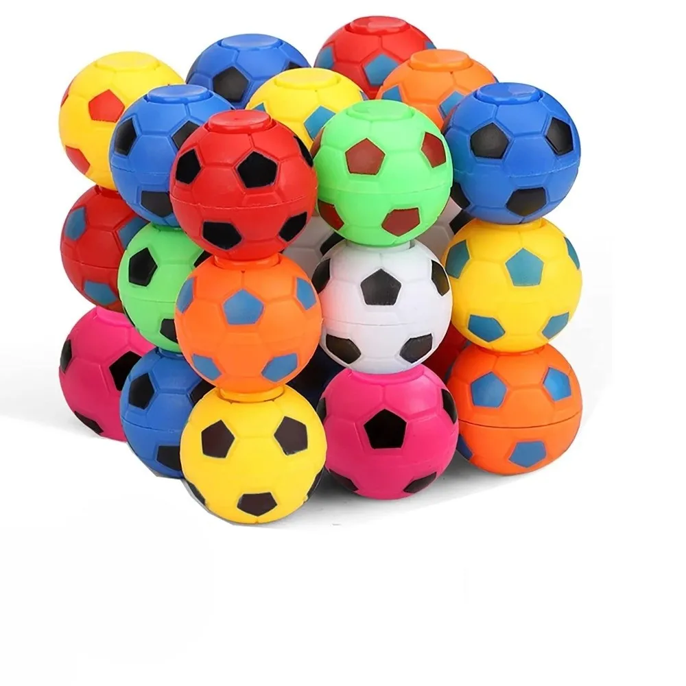 6/12 قطعة الدورية كرة القدم الدوران الأطفال البسيطة تململ سبينر لعبة كرة القدم حفلة كرة القدم الحبيب إصبع ضغط الكرة الصبي لعبة #6