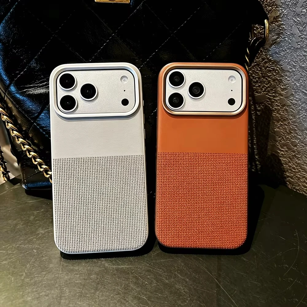 M1 Phone Case - High-Quality PC+TPU Anti-Slip Magnetic Leather Case for iPhone 17, 16, 15 Pro Max, 14, 13 MagSafe