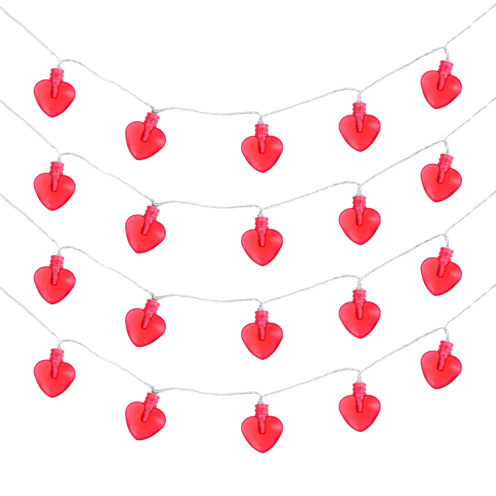 

1Set Valentine String Shaped Lamps Romantic LED Night Lights for Wedding Party Room Decor Love Shape Proposal Prop