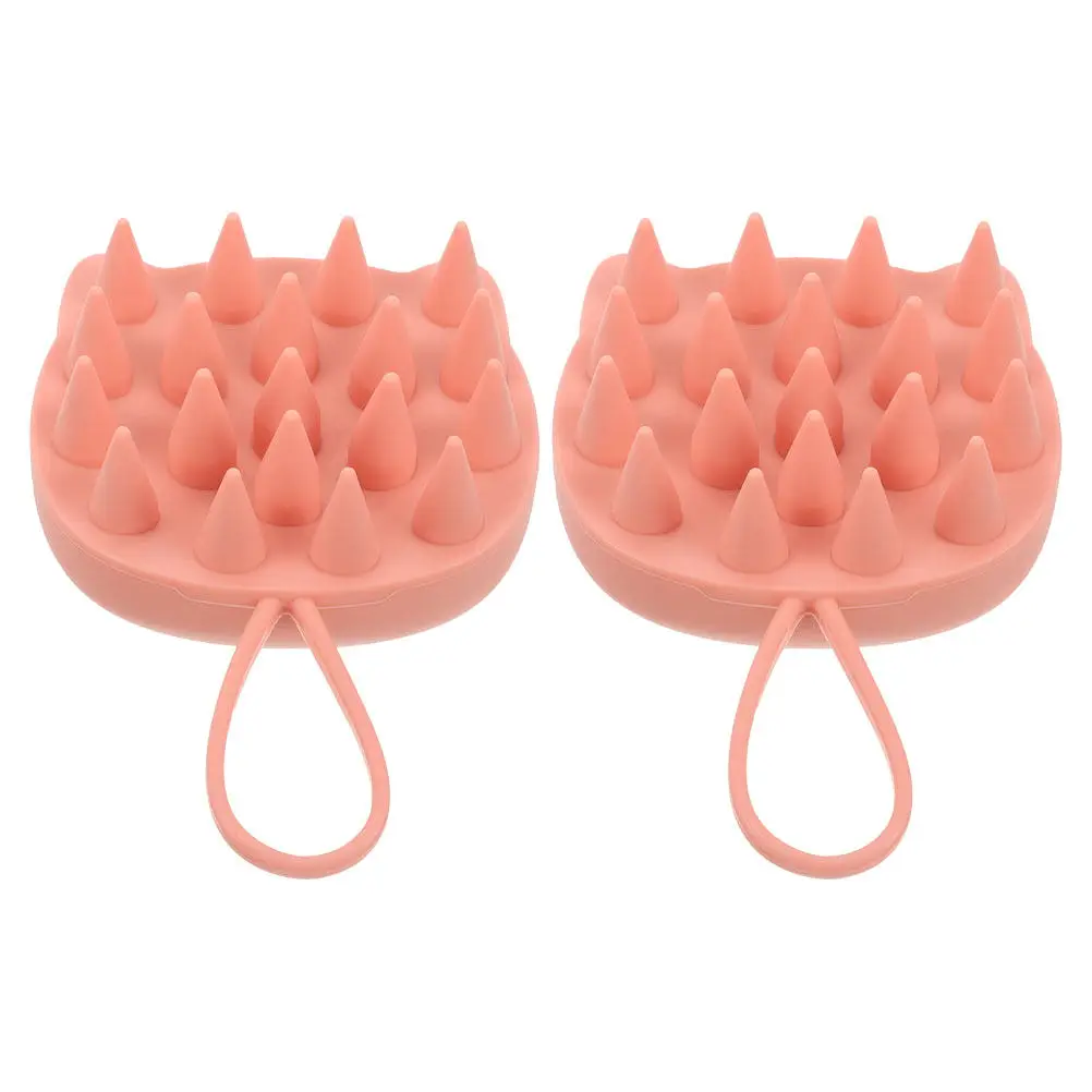 

2Pcs Hair Washing Brush Scalp Scrubber with Soft Silicone Gentle on Scalp Deep Cleansing for All Hair Types Spa Massage At Home