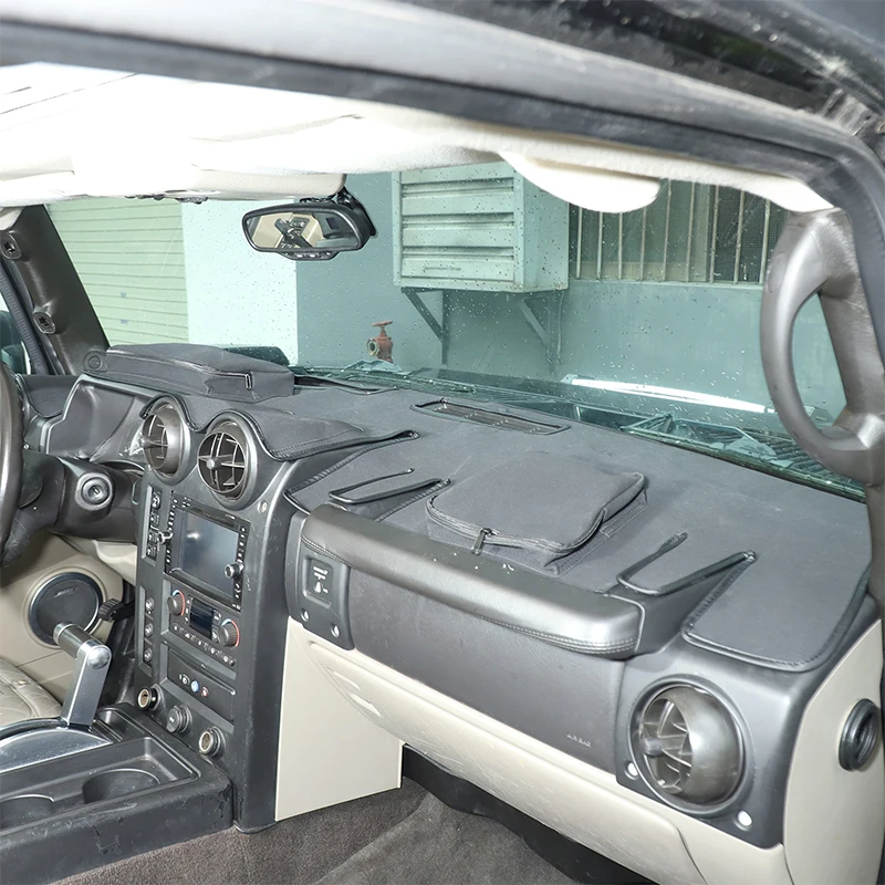 

Suetlcoity For Hummer H2 2003-2009 Car Dashboard Sunscreen Pad with Zipper Storage Bag Interior Car Accessories