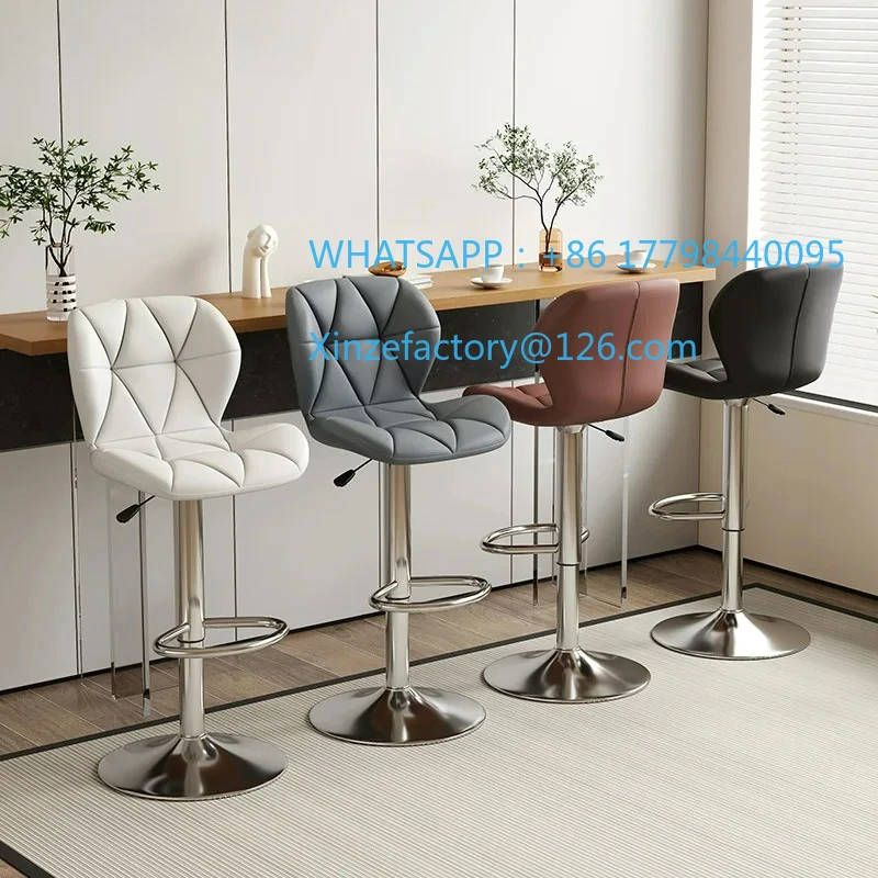 Customizable newBar Chair Modern Simple Bar Chair Cashier Front Desk Lifting Backrest