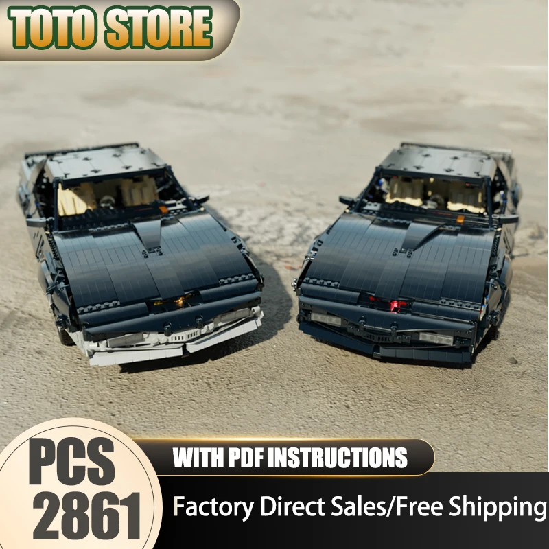 

Модель автомобиля из фильма Moc, строительные кирпичи, рыцарь всадника KITT, технология Speed Champion, модульные блоки, Рождественский подарок, Рождественский подарок