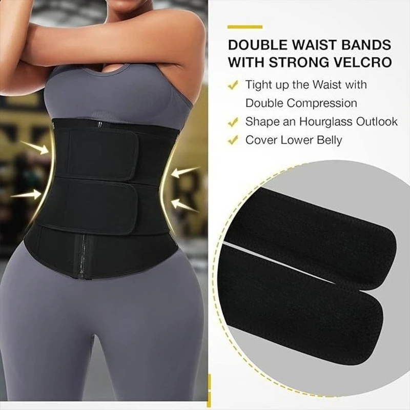 1pc Waist Trainer Slimming Body Shaper Fitness Belt Weight Loss Fat Burning Sport Girdle Sweat Trimmer Workout Shapewear - Image 6