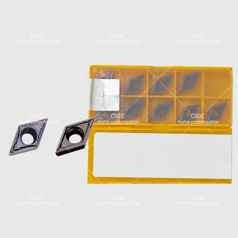 10pcs CNC Insert DCMT070208 11T304-MV VP15TF Carbide Turning Tool for Steel Stainless Steel Rhombic