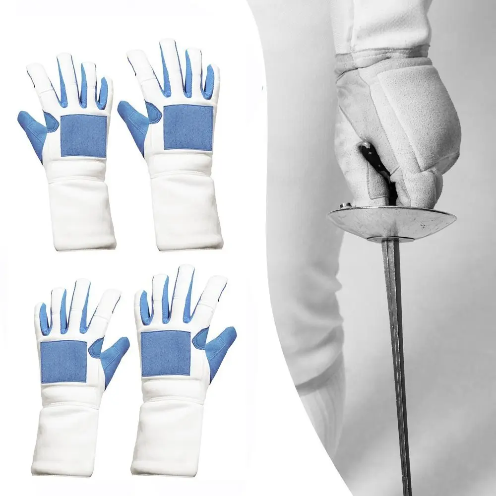 

Durable Rubber Fencing Glove Fencing Match Non-slip Fencing Training Equipment Hand Protection Washable Adult Children Mittens