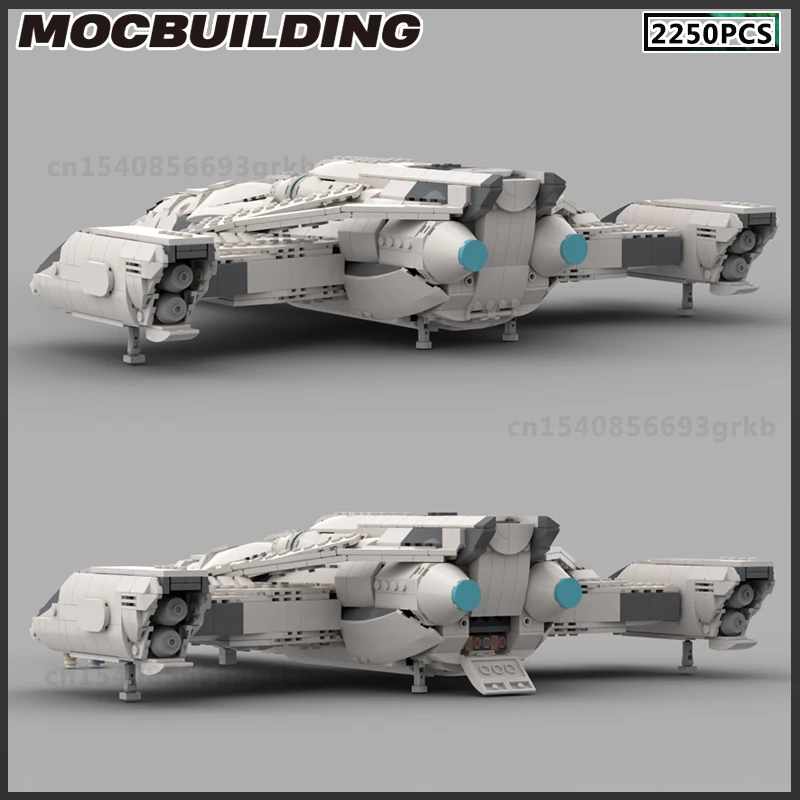 MOC Building Block Space Ship Starfighter Battleship Shuttle Model DIY Bricks  Assembling Toys Christmas Present Birthday Gift