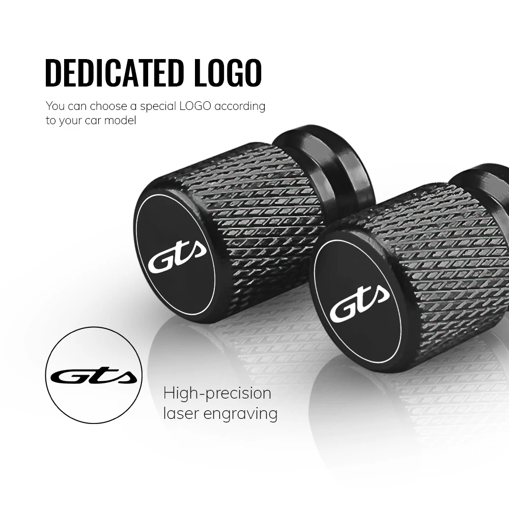 Für Vespa GTS 125 150 300 Super 300 Super 300 GTV 125 GTV 250 GTV 300 Motorrad Standard Ventil Kappe Set Reifen kappen Set Aluminium