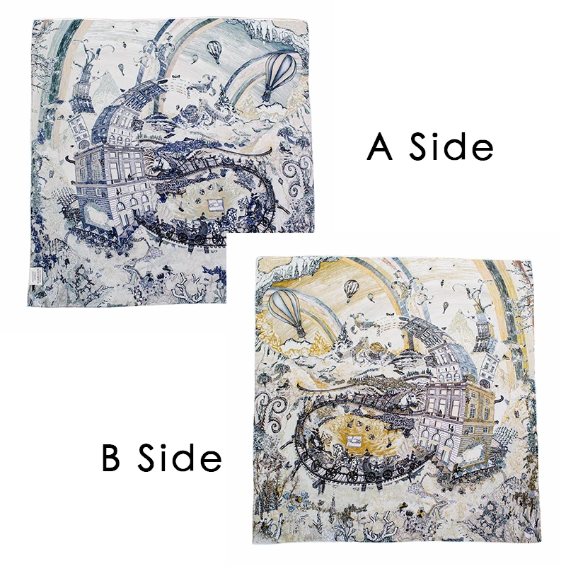 

ab Faced Print Luxury Silk Scarf 65CM Square Scarves Head Bag Decoration Christmas Gift Clothing Head Accessories