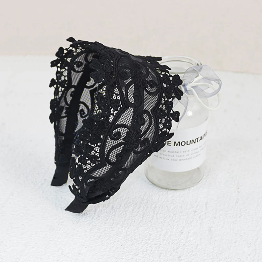 

Elegant Wide Edge Lace Headband for Women Girls Hair Accessories Lightweight Durable Party Wedding Photo Use Headwear Hairband