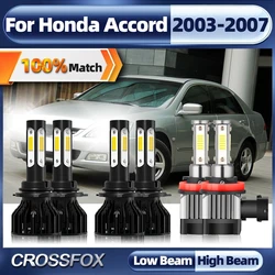 60000LM LED Lamps Canbus HB3 9005 H11 HB4 9006 Car Headlight Auto Fog Lights 6000K For Honda Accord 2003 2004 2005 2006 2007