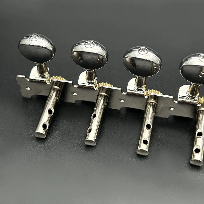 6R6L Stainless Guitar Tuning Peg Machine Heads Tuners Button for Classic Folk Guitar Nickel Plated