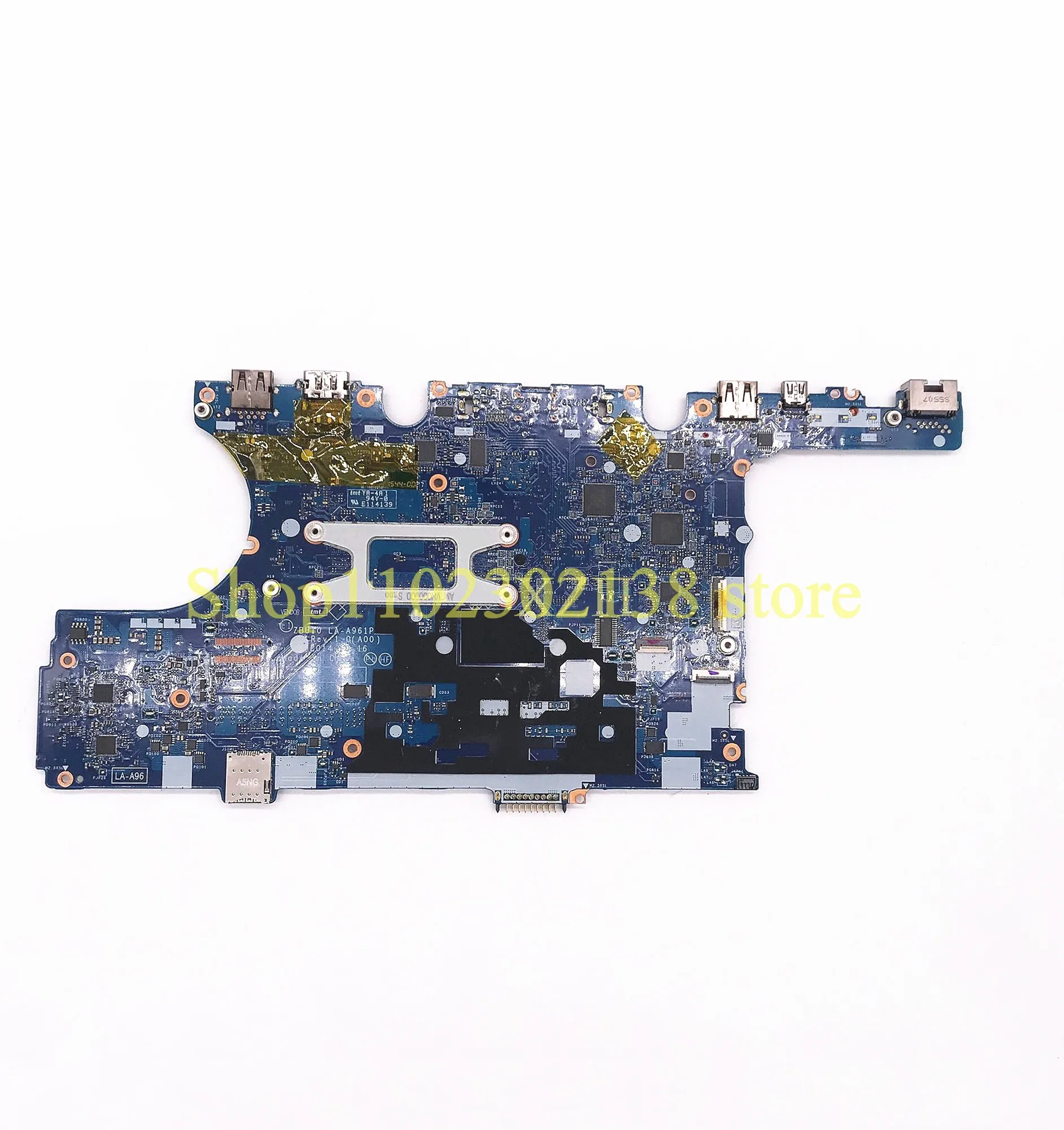 Moederbord CN-0Y15C1 0Y15C1 Y15C1 ZBU10 LA-A961P Voor Latitude E7450 Laptop Moederbord W/ SR23V I7-5600U Cpu 100% Vol Getest Ok