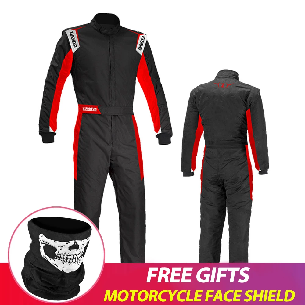 

Black Motorcycle Jacket Waterproof Off-road Jacket Composite Fabric Motorcycle Onesie Wear Resistant Go-kart Suits Quick Dry