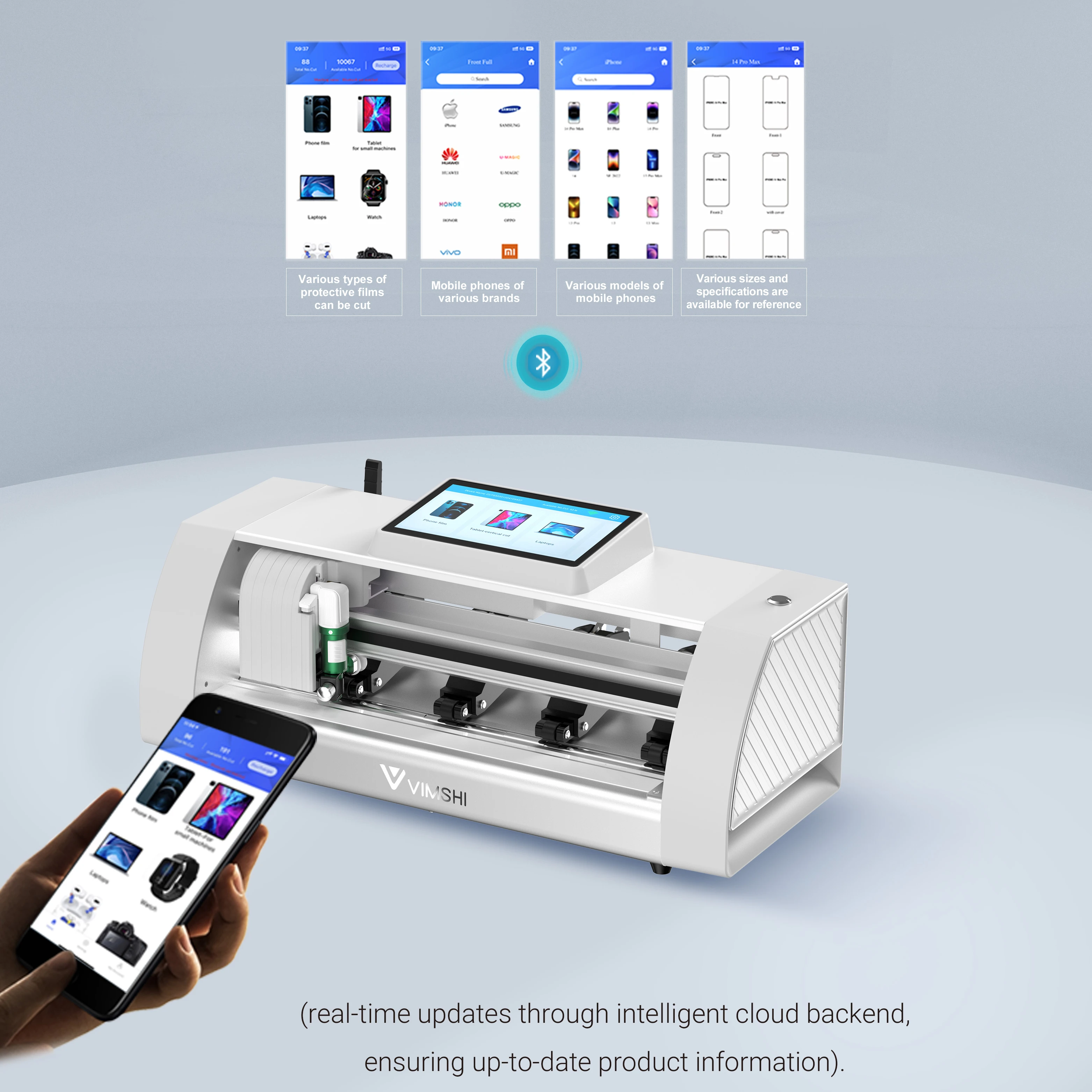 Vimshi Credit Unlimited Multifunction Hydrogel Screen Protector Cutting Machines for Ce Mobile Phones Shock Proof